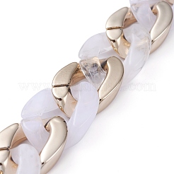 Handmade CCB Plastic Curb Chain&nbsp;AJEW-JB00678-09