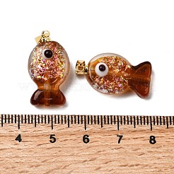Handmade Dichroic Foil Lampwork Pendants&nbsp;X1-DICH-G001-01G-02