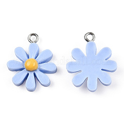 Opaque Resin Pendants&nbsp;LS-RESI-WH0037-01E