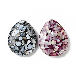 Natural Freshwater Shell Dyed Chip Resin Big Pendants&nbsp;BSHE-Z003-19