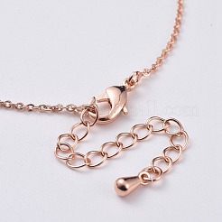 Unicorn Brass Pendant Necklaces&nbsp;NJEW-JN02575-M