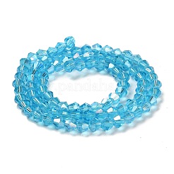 Transparent Electroplate Glass Beads Strands&nbsp;LS-GLAA-F029-3mm-A19