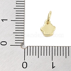 Real 18K Gold Plated Brass Enamel Charms&nbsp;KK-M293-22G-01