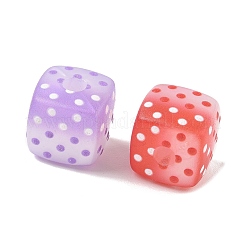 Printed Acrylic European Beads&nbsp;AC-CBA4EF4-07