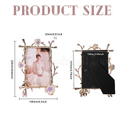 Aluminum Alloy Enamel Photo Frame Stand&nbsp;AJEW-WH0460-115G