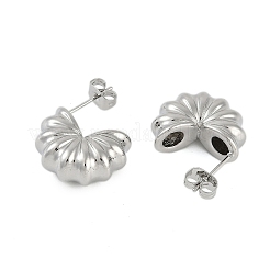 Rack Plating Brass Stud Earrings for Women&nbsp;EJEW-D280-04P