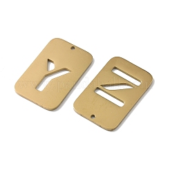 26Pcs 304 Stainless Steel Pendants&nbsp;STAS-G372-01G