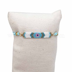 Glass Seed Braided Bead Bracelet&nbsp;BJEW-A121-52