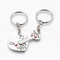 Alloy Enamel Split Pendant Keychain&nbsp;KEYC-JKC00170