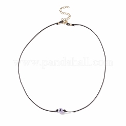 5Pcs 5 Color Lampwork Evil Eye Round Beaded Pendant Necklaces Set with Waxed Polyester Cord for Women&nbsp;NJEW-JN04024