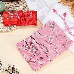 2Pcs 2 Colors Embroidery Silk Roll Bags&nbsp;ABAG-PH0001-26