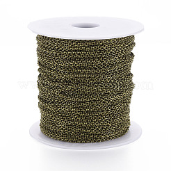Brass Cable Chains&nbsp;CHC024Y-AB-FF