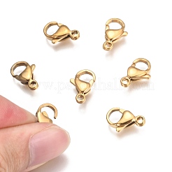 304 Stainless Steel Lobster Claw Clasps&nbsp;STAS-T040-PJ212-13