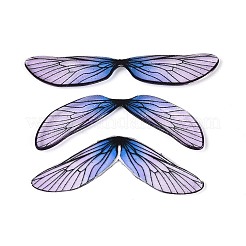 3Pcs Transparent Epoxy Resin Butterfly Wings Cabochons&nbsp;X-RESI-N045-11B