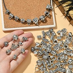 150Pcs 15 Styles Tibetan Style Alloy Spacer Beads&nbsp;TIBE-YW0001-59