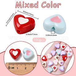 100Pcs Opaque Acrylic Beads&nbsp;OACR-PA0001-44