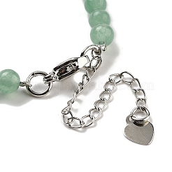 Natural Green Aventurine Round & Synthetic Non-magnetic Hematite & White Shell Beaded Bracelets for Women&nbsp;BJEW-K251-02H