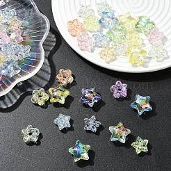 60Pcs 3 Styles UV Plating Transparent Acrylic Beads&nbsp;MACR-YW0004-71