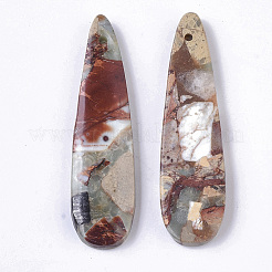 Synthetic Aqua Terra Jasper Pendants&nbsp;G-S366-006F-01