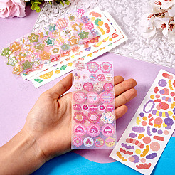 6 Styles Laser Plastic Stickers&nbsp;AJEW-TA0001-62