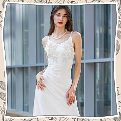 Flower Polyester Embroidered Cloth Patch&nbsp;PATC-WH0009-92B