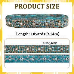 Ethnic Style Polyester Ribbon&nbsp;OCOR-WH0003-084A