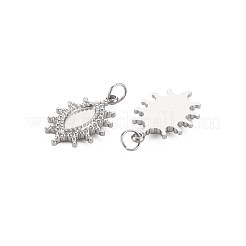 304 Stainless Steel Pendant Enamel Settings&nbsp;STAS-N097-185P
