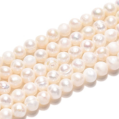 Natural Cultured Freshwater Pearl Beads Strands&nbsp;X-PEAR-N013-04F