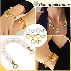 50Pcs 5 Colors Brass Open Jump Rings&nbsp;KK-BBC0027-91