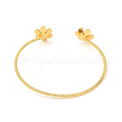 Clear Cubic Zirconia Cuff Bangles&nbsp;LS-BJEW-P305-05G