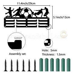 Sports Theme Iron Medal Hanger Holder Display Wall Rack&nbsp;ODIS-WH0055-148