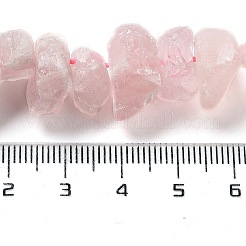 Raw Rough Natural Rose Quartz Beads Strands&nbsp;G-P528-A10-01