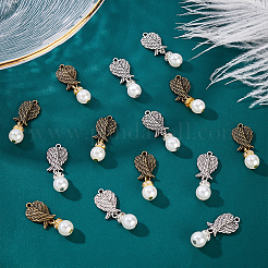 60Pcs 2 Colors Tibetan Style Alloy Pendant&nbsp;AJEW-PH0003-86