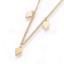 304 Stainless Steel Charms Necklaces&nbsp;NJEW-H497-12