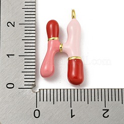 Brass Enamel Pendants&nbsp;KK-E093-03G-H
