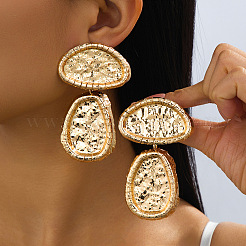 Alloy Stud Dangle Earrings&nbsp;WG8C10F-01