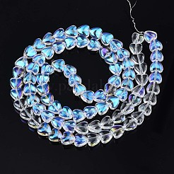 Electroplate Glass Beads Strands&nbsp;EGLA-S188-13-B04