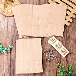 20Pcs Rectangle Kraft Paper None Handle Gift Bags&nbsp;IFIN-TA0008-89