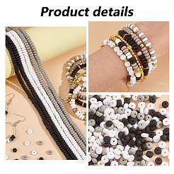 12 Strands 3 Colors Handmade Polymer Clay Beads Strands&nbsp;CLAY-PH0001-96A