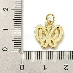 Rack Plating Brass Micro Pave Cubic Zirconia Charms&nbsp;KK-K386-08G