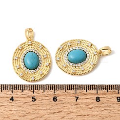 Synthetic Turquoise Pendants&nbsp;KK-Z149-12G-02