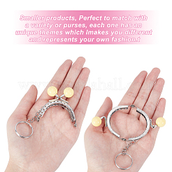 13Pcs 13 Color Iron Purse Frame Handle Keychain&nbsp;KEYC-PH0001-76P