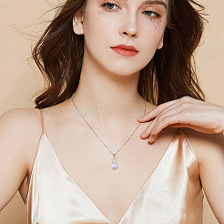 40Pcs 2 Style Shell Pearl Pendants&nbsp;PALLOY-CA00028