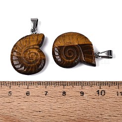 Natural Tiger Eye Pendants&nbsp;G-Q601-45C