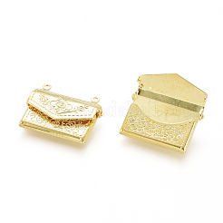 Brass Locket Pendants&nbsp;X-KK-G386-11G