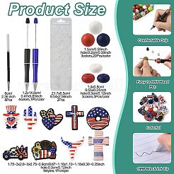 Independence Day DIY Beadable Pen Making Kits&nbsp;DIY-FS0009-51