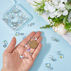 30Pcs 6 Styles Glass European Dangle Charms&nbsp;PALLOY-PH01876