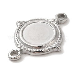 304 Stainless Steel Cabochon Connector Setting&nbsp;X-STAS-C110-09P