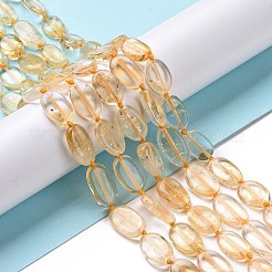 Heated Natural Citrine Beads Strands&nbsp;G-P478-02