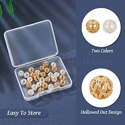 30Pcs 6 Style Brass Beads&nbsp;KK-TA0001-24